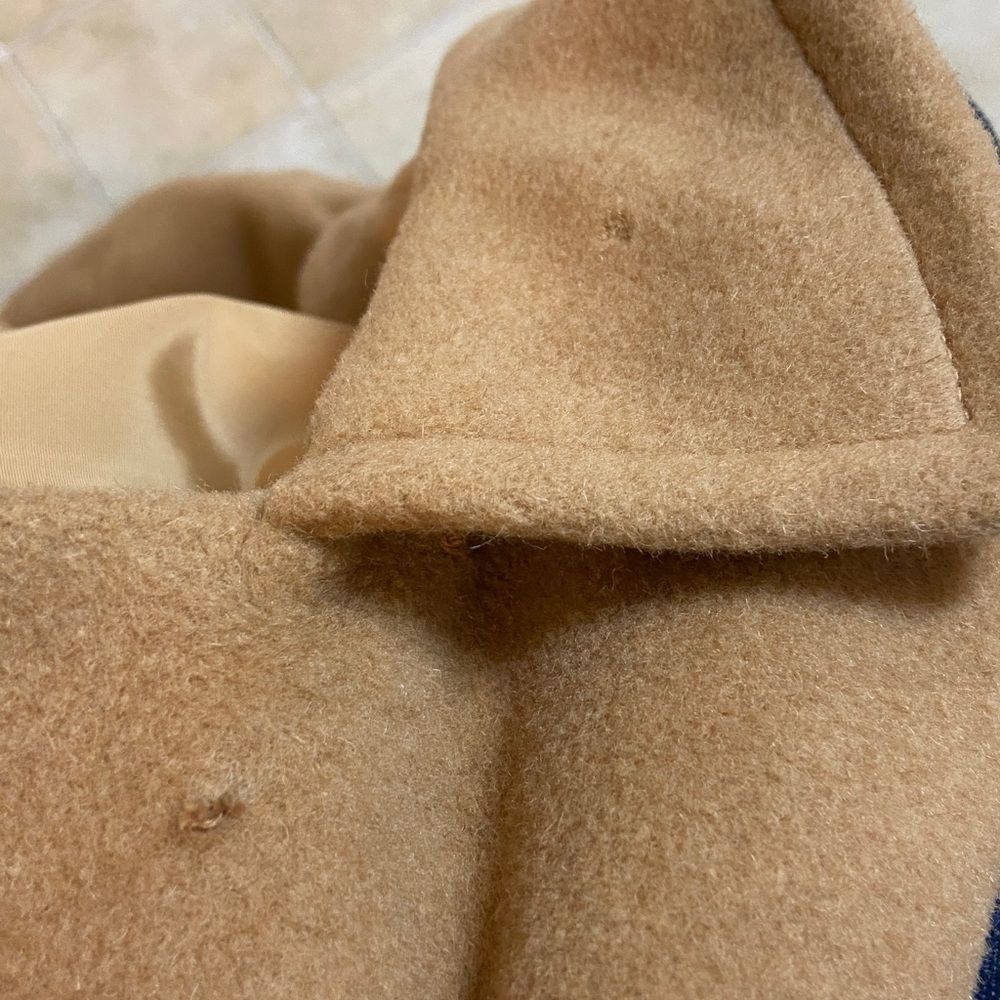 J.F.Muller 💯% Mongolian Camel Hair Classic Tan Women's Coat Size Appropriate M L - Picture 14 of 14